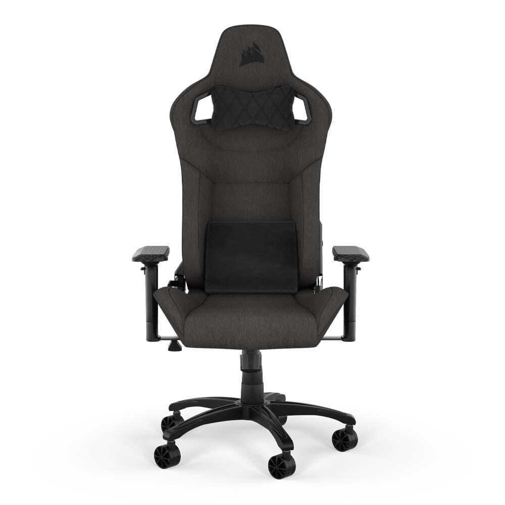 corsair gaming chair t3 rush fabric, gray/charcoal (cf 9010056 ww)