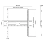 sbox fixed wall mount 32′ – 70′ / 81 cm – 178 cm vesa 400×400 max