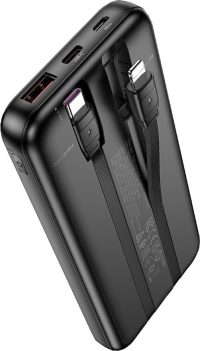 lamtech ultra thin powerbank with type c & lightning 10000mah 22.5w black