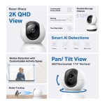 tp link tapo c220 pan/tilt home security wi fi camera (eu/2.0)