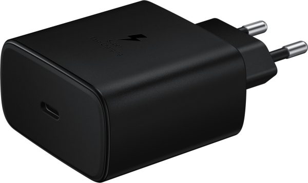 samsung usb c adapter black fast travel charger 45w (ep ta845ebe) bulk