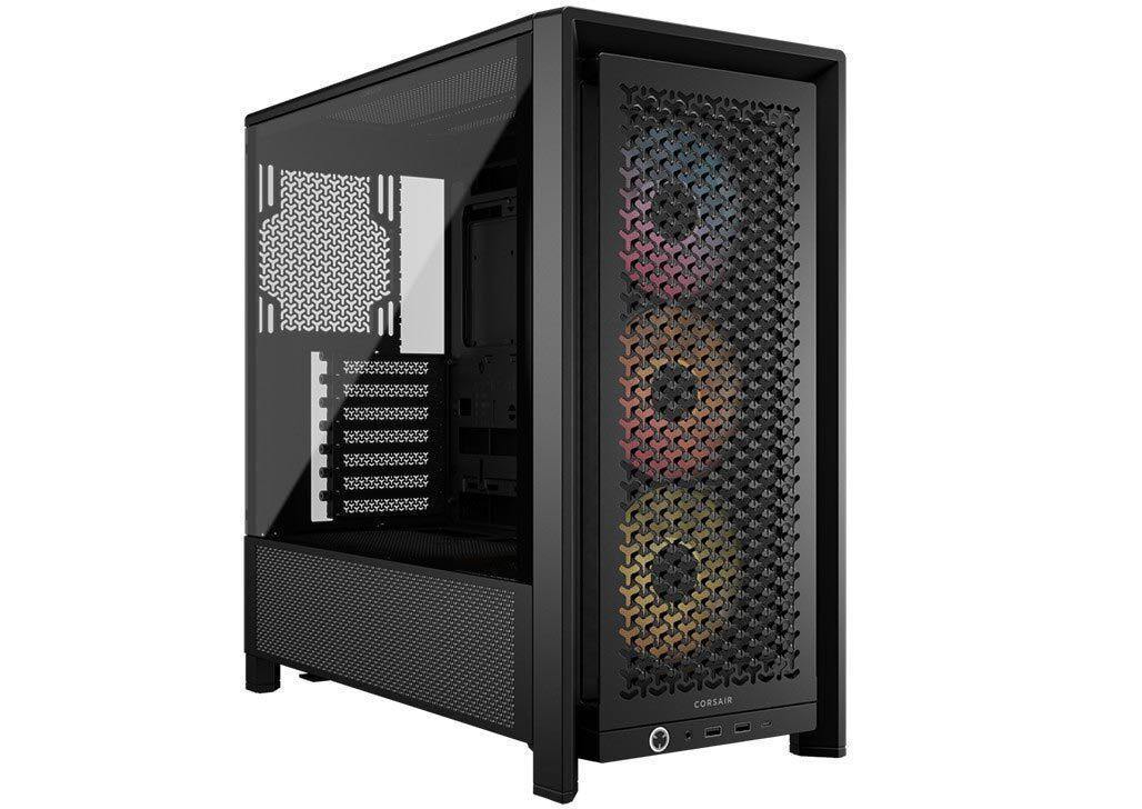 corsair case 4000d frame argb (mid tower, tg, black) (cc 9011296 ww)