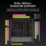 corsair case 4000d frame argb (mid tower, tg, black) (cc 9011296 ww)