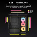 corsair case 4500x frame argb (mid tower, tg, black) (