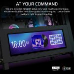 corsair case 4000d frame lcd argb (mid tower, tg, black) (cc 9011326 ww)
