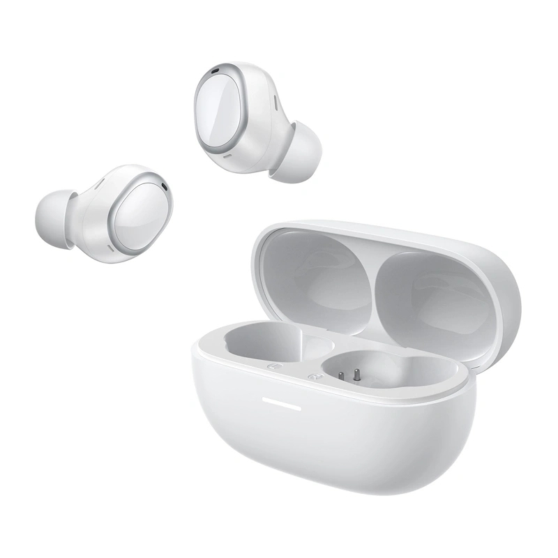 qcy melobuds a30 white adaptive a.i. anc 60db 3 devices switch ipx5 8mic calls stemless