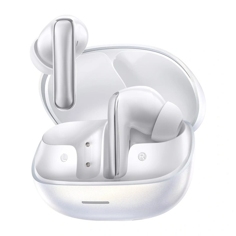 qcy melobuds n65 white adaptive a.i. anc 60db gesture control ipx5 8mic calls