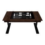lian li dk07x wood motorized standing desk station e atx x2 (single or dual e atx pc desk)