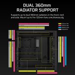corsair case 5000d frame (mid tower, tg, black) (cc 9011307 ww)