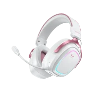 qcy heroad gt2 white wired/wireless/bt/3.5jack/usb c thx gaming headset ps4/ps5/pc