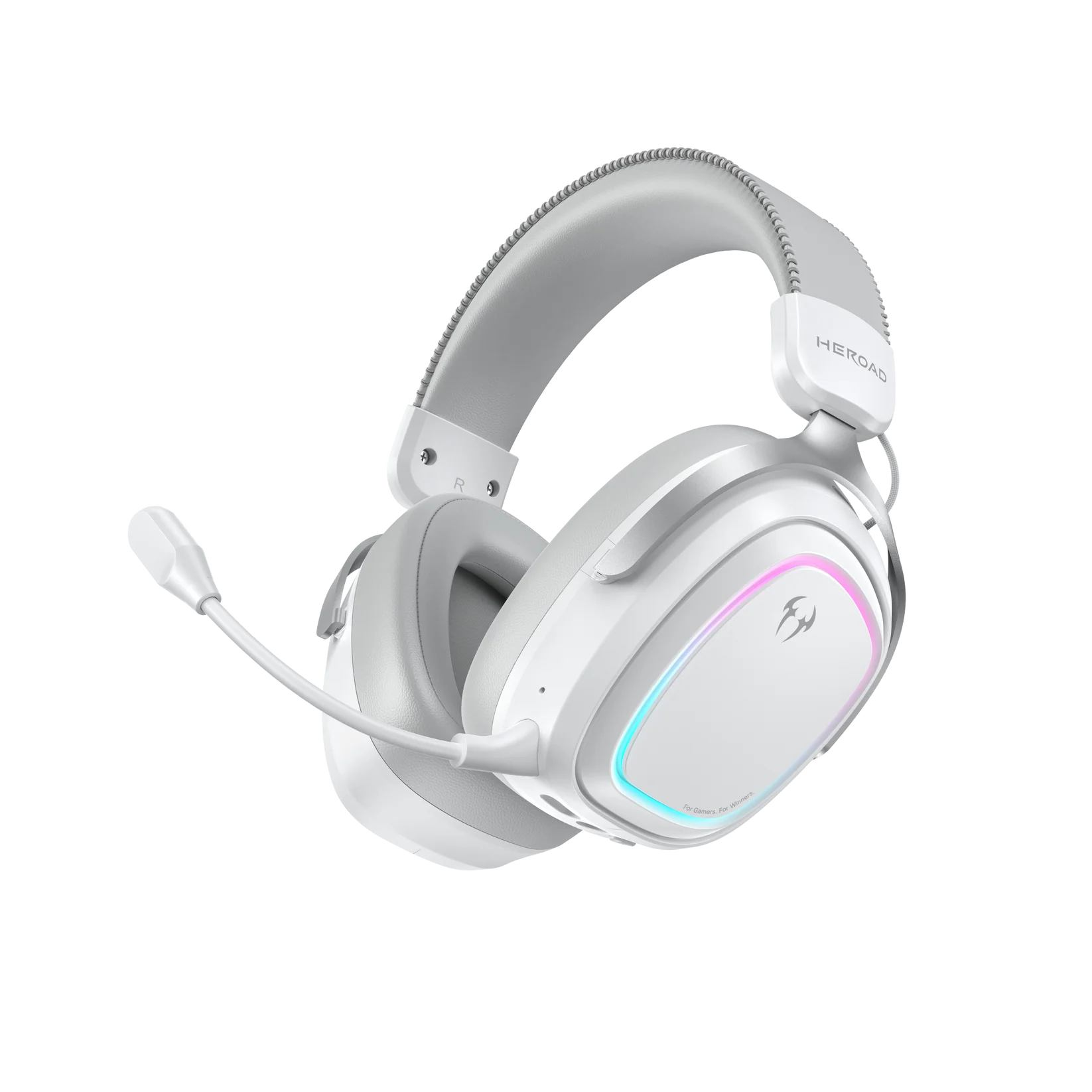 qcy heroad gt2 white wired/wireless/bt/3.5jack/usb c thx gaming headset ps4/ps5/pc