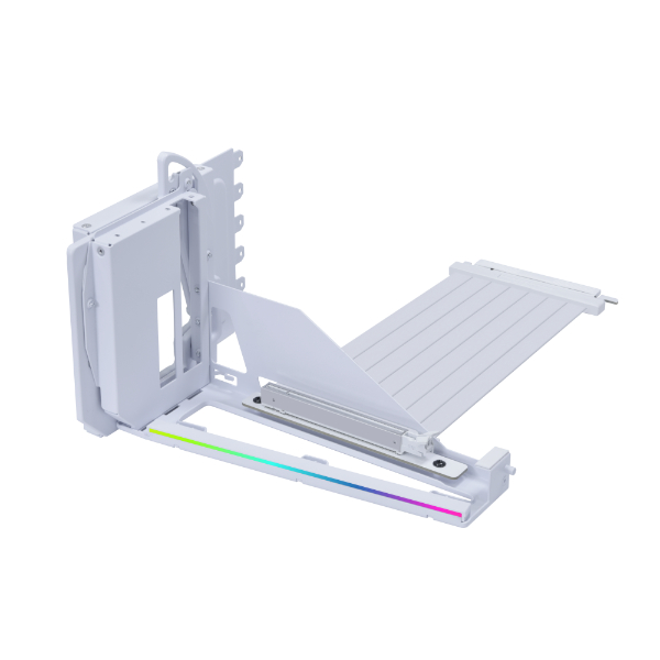 lian li vertical gpu kit v4 white atx multi directional 4 slots gen 5 riser cable pci e 5.0
